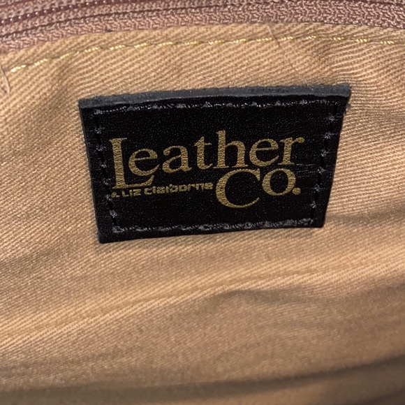 LIZ CLAIBORNE VINTAGE GENUINE LEATHER SATCHEL/ SHOULDER BAG - Picture 10 of 10